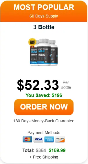 Fortivir Max Bulk Offer: 3 bottles for $159.99 ($52.33 per bottle)